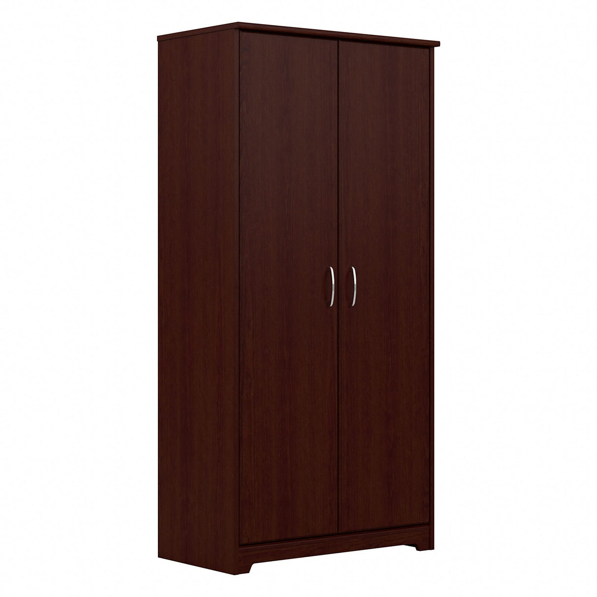 Bush Furniture Cabot Kitchen Pantry Cabinet with Doors, Tall, Harvest Cherry Bush Business Furniture