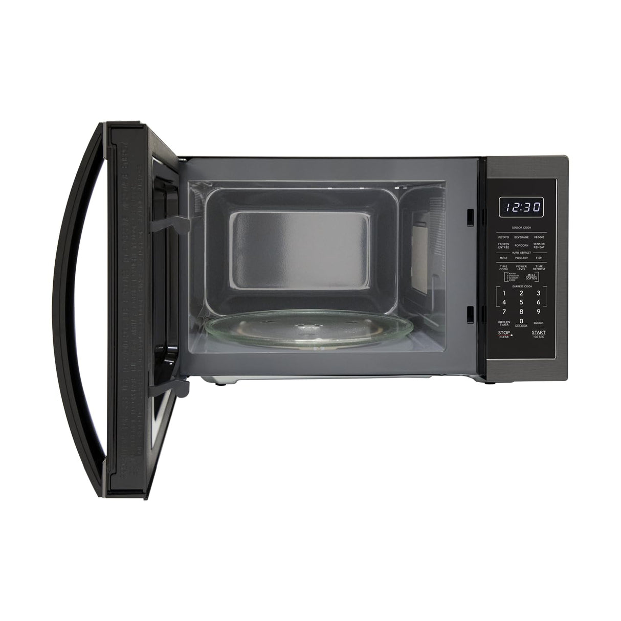 SHARP SMC1452KH ZSMC1452CH 1,100 Watt Countertop Microwave Oven, Cubic Foot, Black Stainless Steel, 1.4 CuFt Sharp