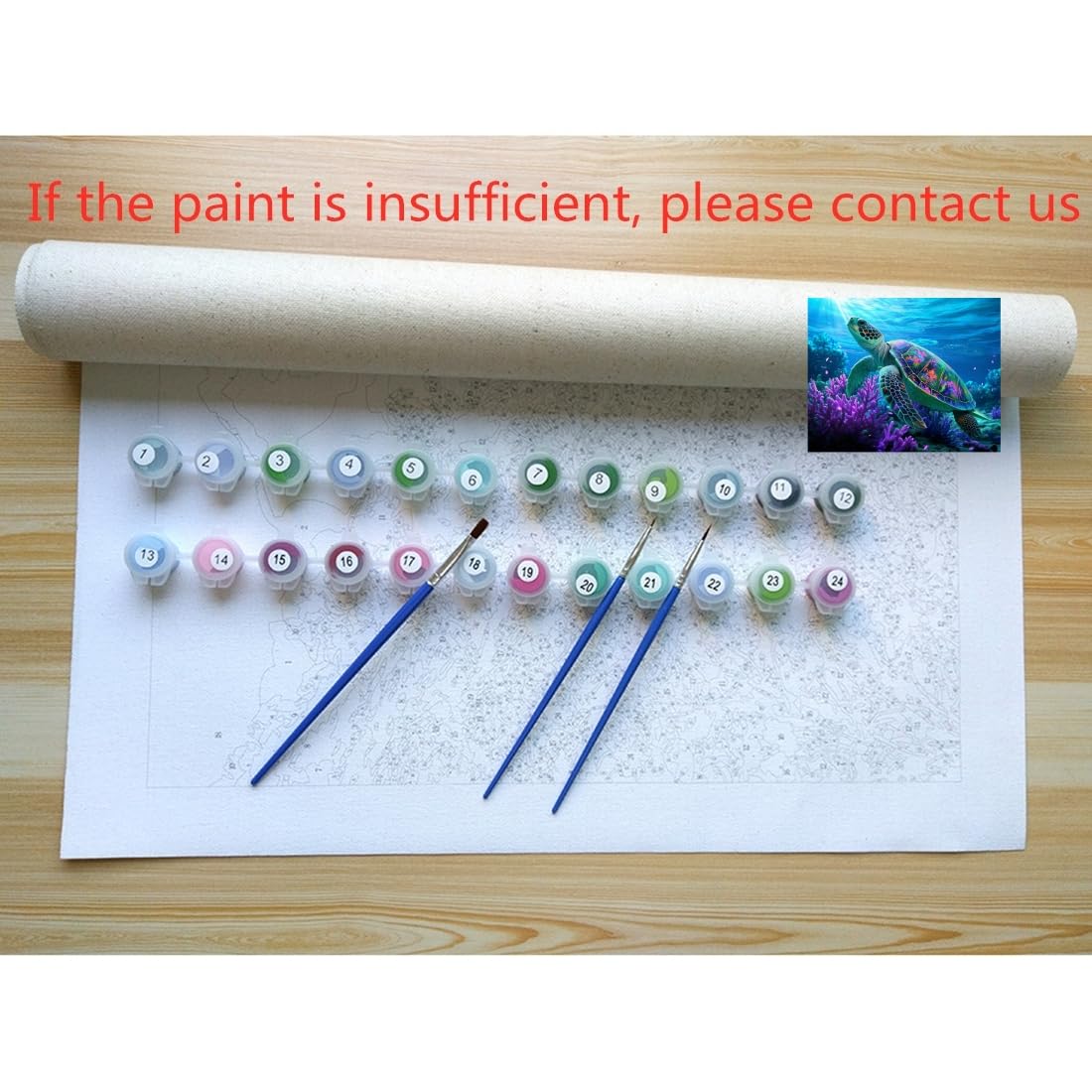 ACANDYL DIY Paint by Numbers Kit for Adults Beginner Paint by Number for Adults Canvas Painting by Number DIY Acrylic Oil Painting on Canvas Arts Craft Decoration Sea Turtle 16x20 in ACANDYL
