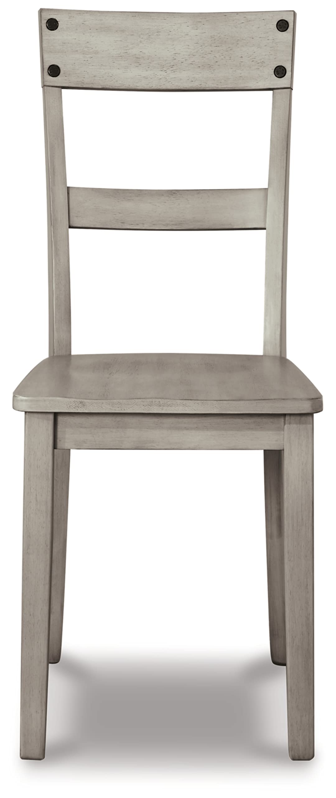 Signature Design by Ashley Loratti Modern Farmhouse 18" Weathered Wood Dining Chair, 2 Count, Gray Signature Design by Ashley