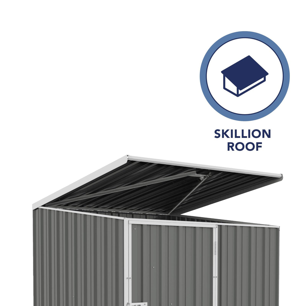 Absco Pool Pump Cover - Versatile Horizontal Storage Shed | 5 x 5 ft | Easy Assembly | Woodland Gray | Ideal for Pool, Trash Cans, Garden & Pool Equipment | SNAPTiTE Assembly System | Safety Features ABSCO