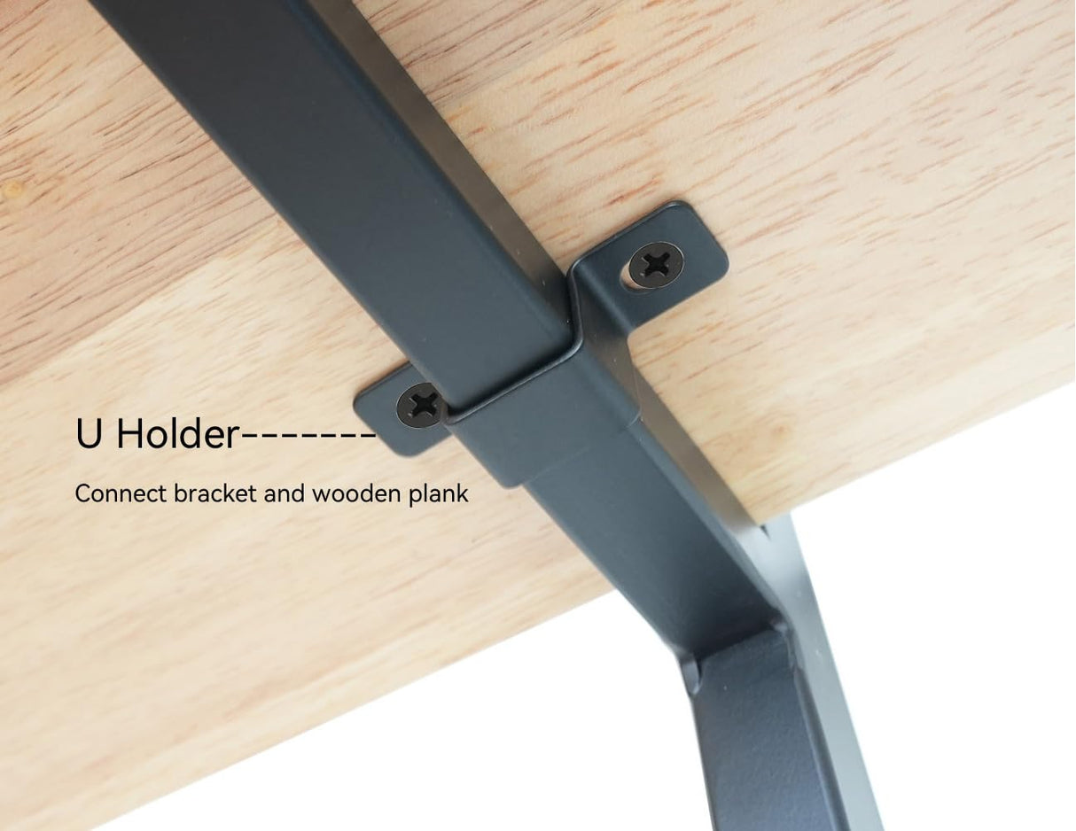 DIYHD 3-Tier Ceiling Mount Shelf Brackets,Industrial Rustic Black Storage Hanging Pipe Shelf,Max Load 100lbs,No Wooden Plank DIYHD