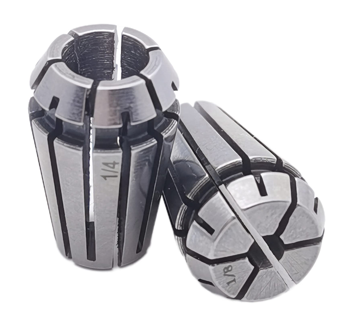 F.L.S Spring Collet, Er11 Spring Collet Set, 1/8" and 1/4" ER11 Collet Chuck for CNC Engraving Machine & Milling Lathe Tool (ER11 1/8"+ 1/4") F.L.S