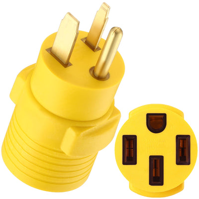 Kanayu EV Charger Adapter Compatible with NEMA 6-50P to 14-50R 50 Amp 3 Prong Welder Plug to 4 Prong Charging Connector, Welder Welding Dryer Charger Power Cord Adapter, EV use only, not for RV