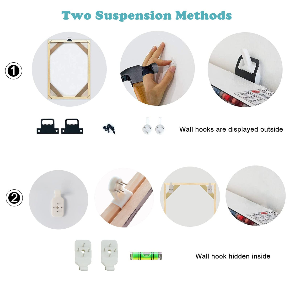 YOKSAS Frame for 30x40cm Diamond Art Painting - Wood Canvas Stretcher Bars - 9.8 x 13.8 inch Canvas Frame Assembly Kit YOKSAS