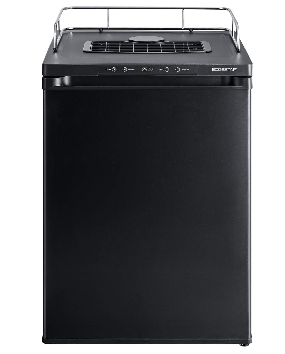 EdgeStar BR3002BL 24 Inch Wide Kegerator Conversion Refrigerator for Full Size Keg - Black EdgeStar