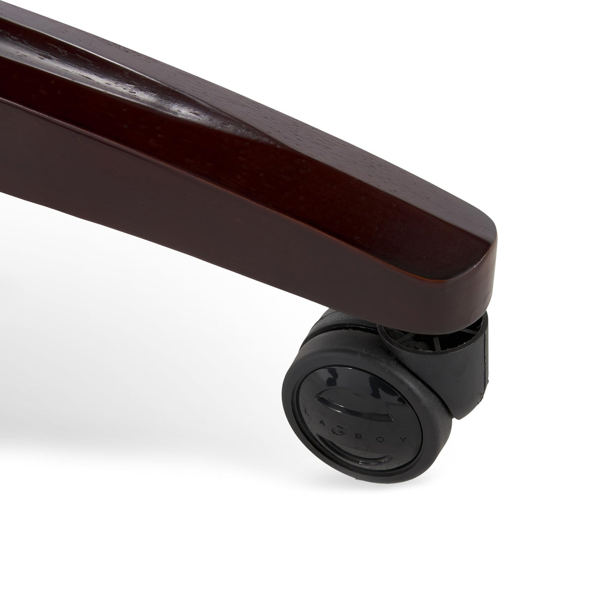 La-Z-Boy Bellamy Executive Office Chair with Memory Foam Cushions, Solid Wood Arms and Base, Waterfall Seat Edge, Bonded Leather, Brown La-Z-Boy