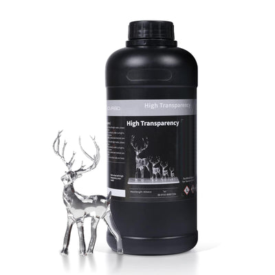 NOVA3D High Clear 3D Printer Resin,Highly Transparent Crystal Clear Tough 3D Printing Resin, Resist Yellowing & Low Odor 405nm UV-Curing Rapid Resin for LCD/DLP Resin 3D Printers (Ultra Clear,