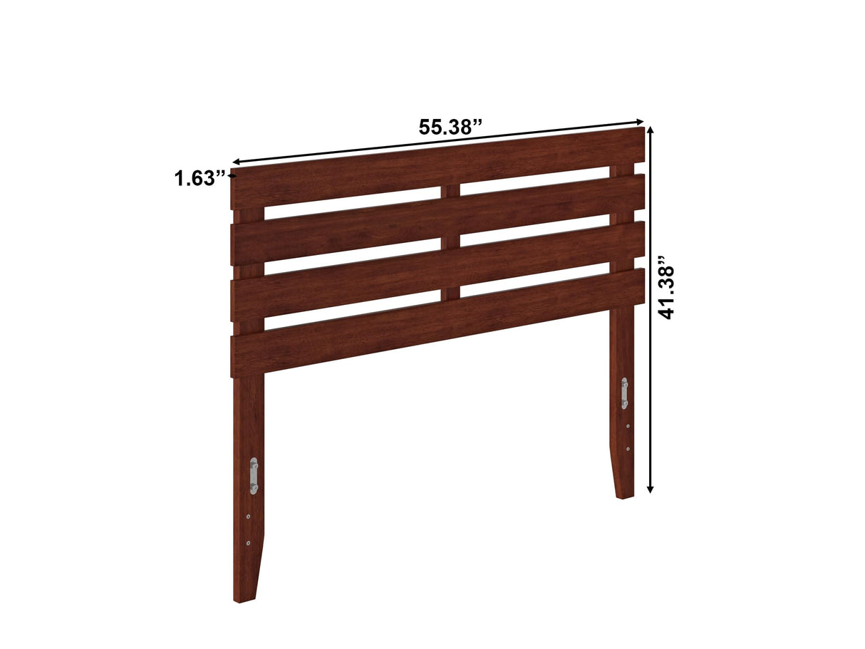 AFI Oxford Full Size Headboard with Attachable Charger in Walnut AFI