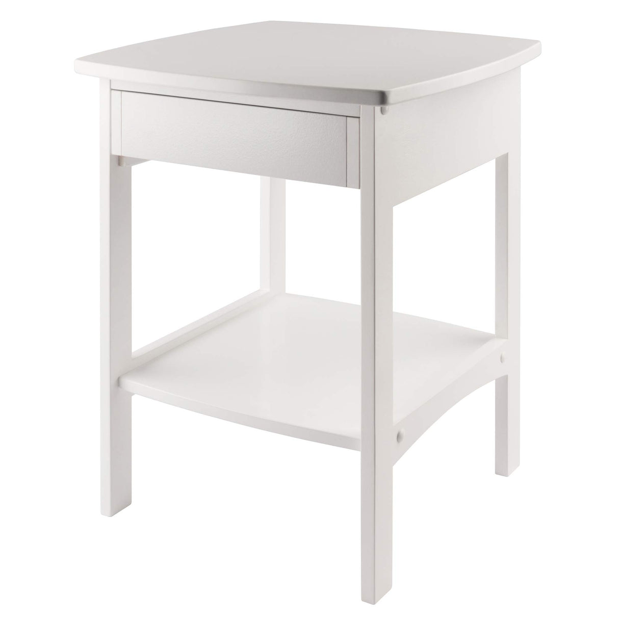 Winsome Wood Claire Accent Table, White Winsome
