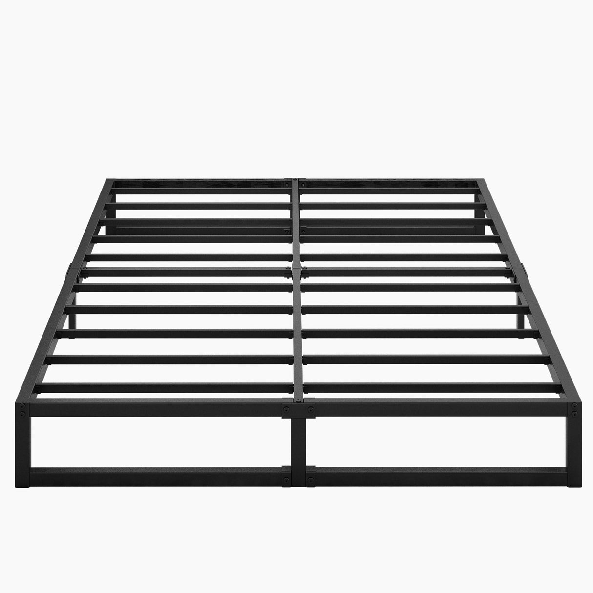 Lutown-Teen 9-Inch Heavy Duty Metal Queen Bed Frame with Steel Slat Support - No Box Spring Needed, Easy Assembly, Black Lutown-Teen