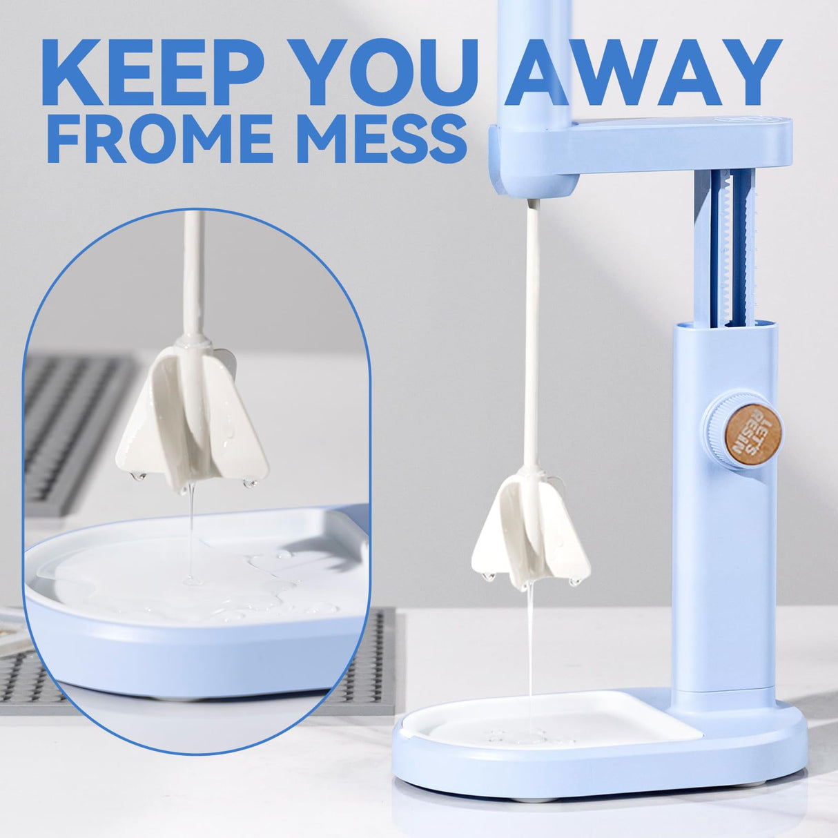 LET'S RESIN Liftable Mixer Stand, 0-2.95in Height Adjustable, Free Your Hands Mixer Stand, Resin Molds, DIY Crafts LET'S RESIN