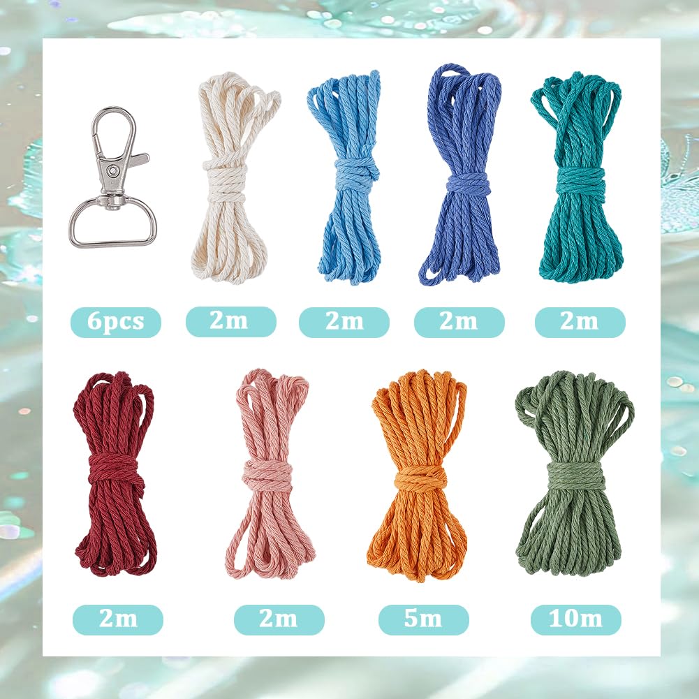 SUNNYCLUE 6 Sets Keychain Making Kits Macrame Keychain Kit Daisy Flower Keychain with Instruction Boho Tassel Keychains Flowers Macrame Kits for Beginners Adults Handbags DIY Hanging Ornament Decor SUNNYCLUE