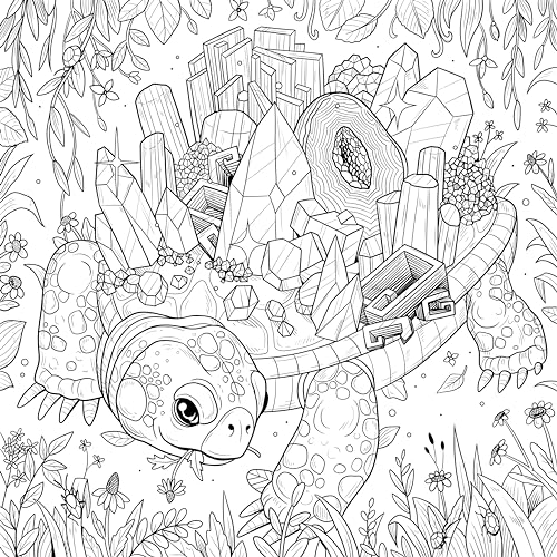 Mythographic Color and Discover: Crystal Kingdom: An Artist’s Coloring Book of Prismatic Playgrounds WoodArtSupply