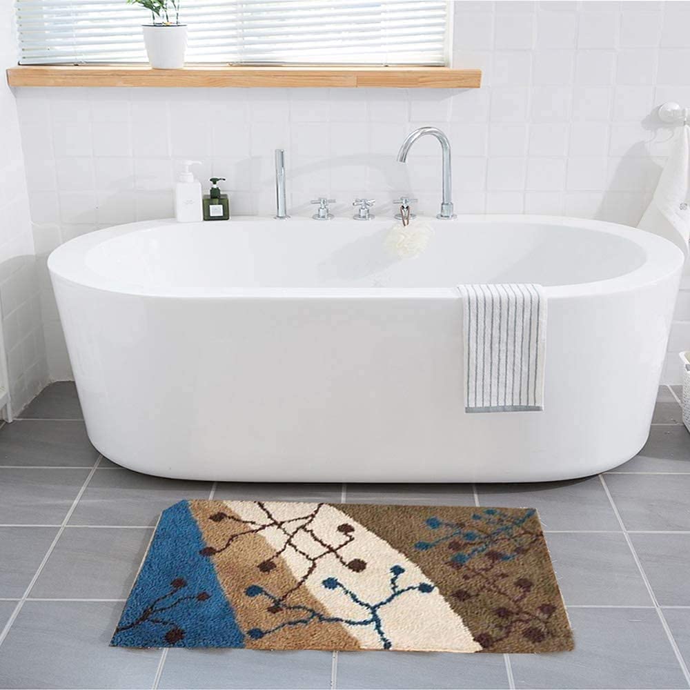 YAKOLECI Latch Hook Kits for Adults, Pre-Printed DIY Rug Crafts Arts Carpet for Home Decoration Festival Gift (23.6" X 15.8" Atom) YAKOLECI