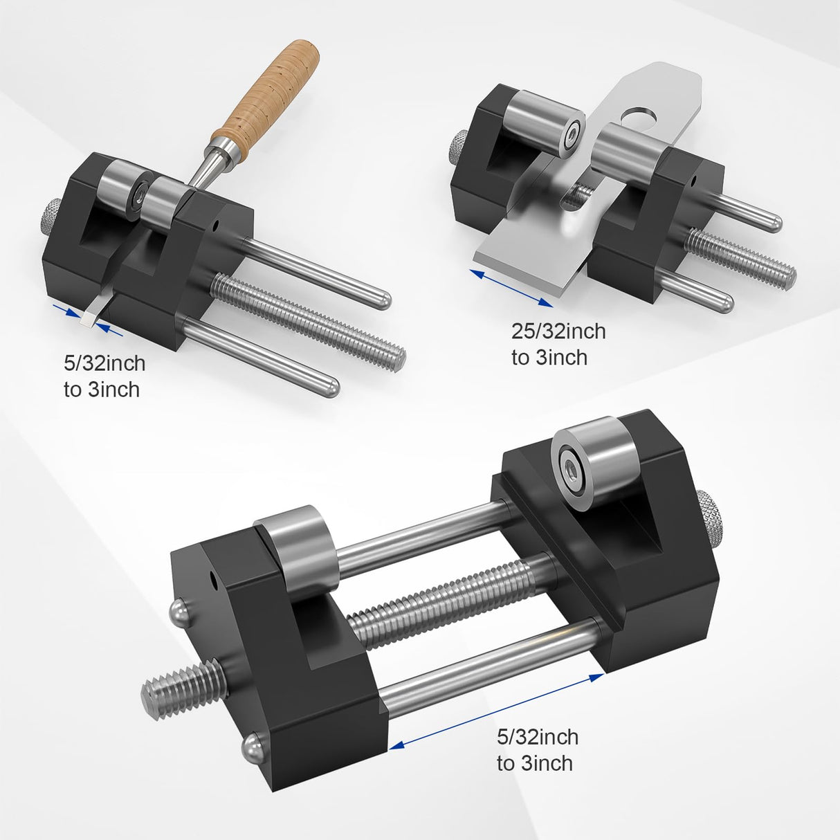 Precise Chisel Sharpening Jig Kit, Honing Guide System for Woodworking Chisels and Planes (5/32" to 3"), Chisel Honing Guide with Adjustable Angle Fixture and Angle Gauge Ziopetru