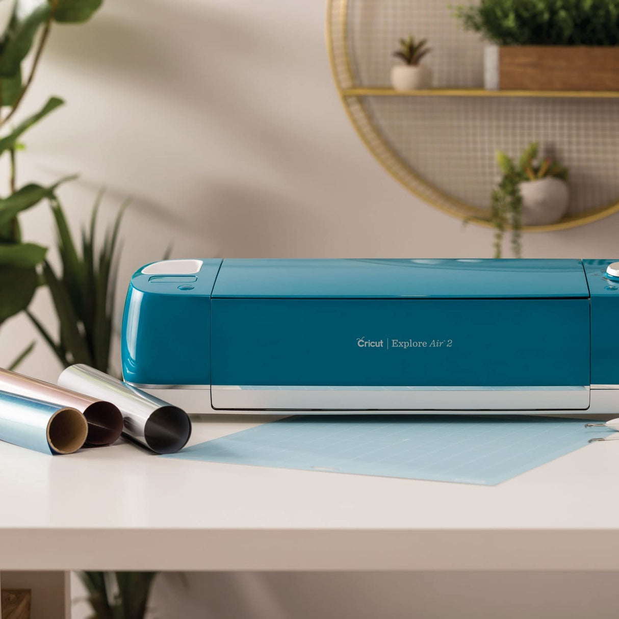Cricut Explore Air 2 - A DIY Cutting Machine for all Crafts, Create Customized Cards, Home Decor & More, Bluetooth Connectivity, Compatible with iOS, Android, Windows & Mac Cricut