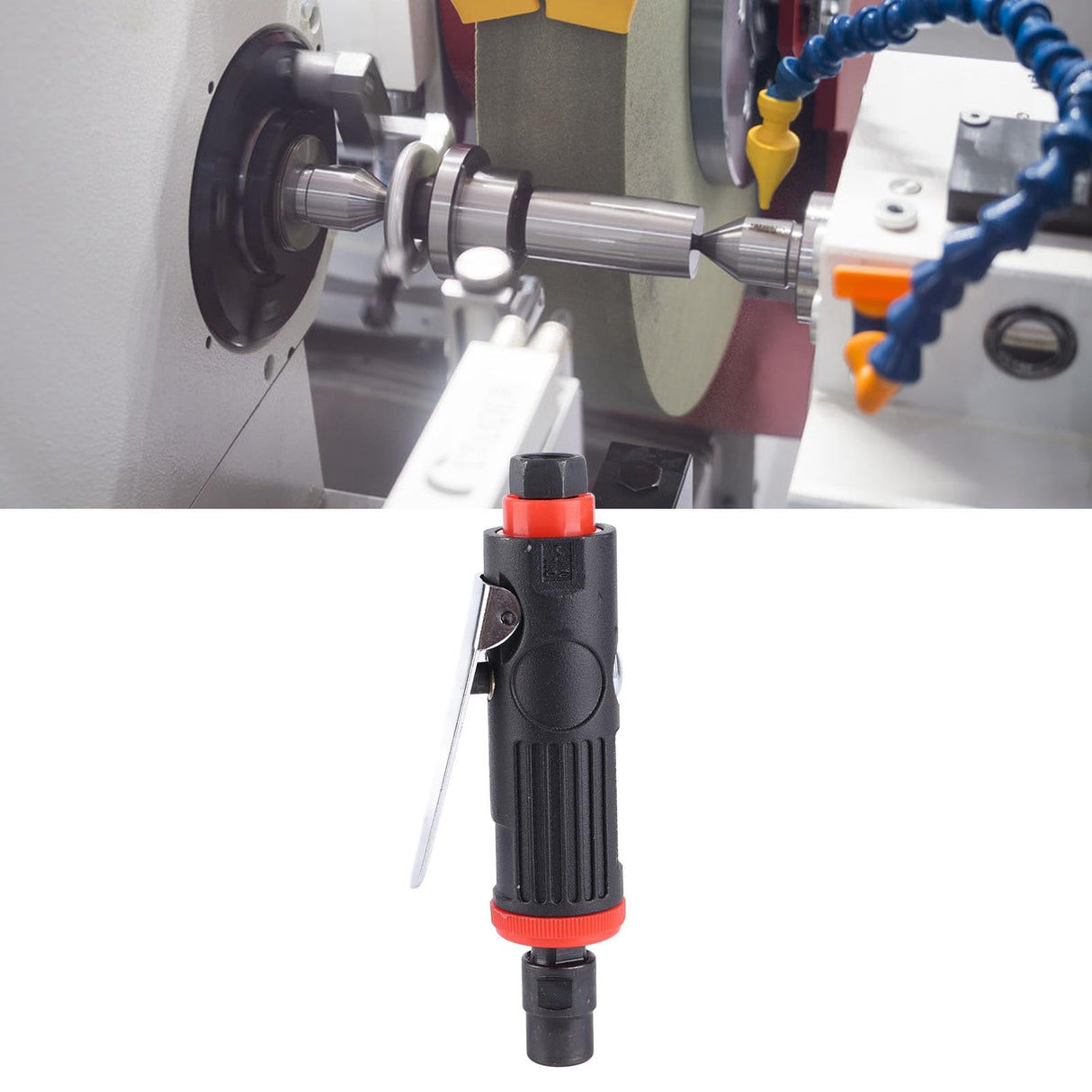 Hilitand Air Die Grinder Straight Pneumatic Grinding wheel Machine Polishing Tool Set Kit for Metal Removal Hilitand