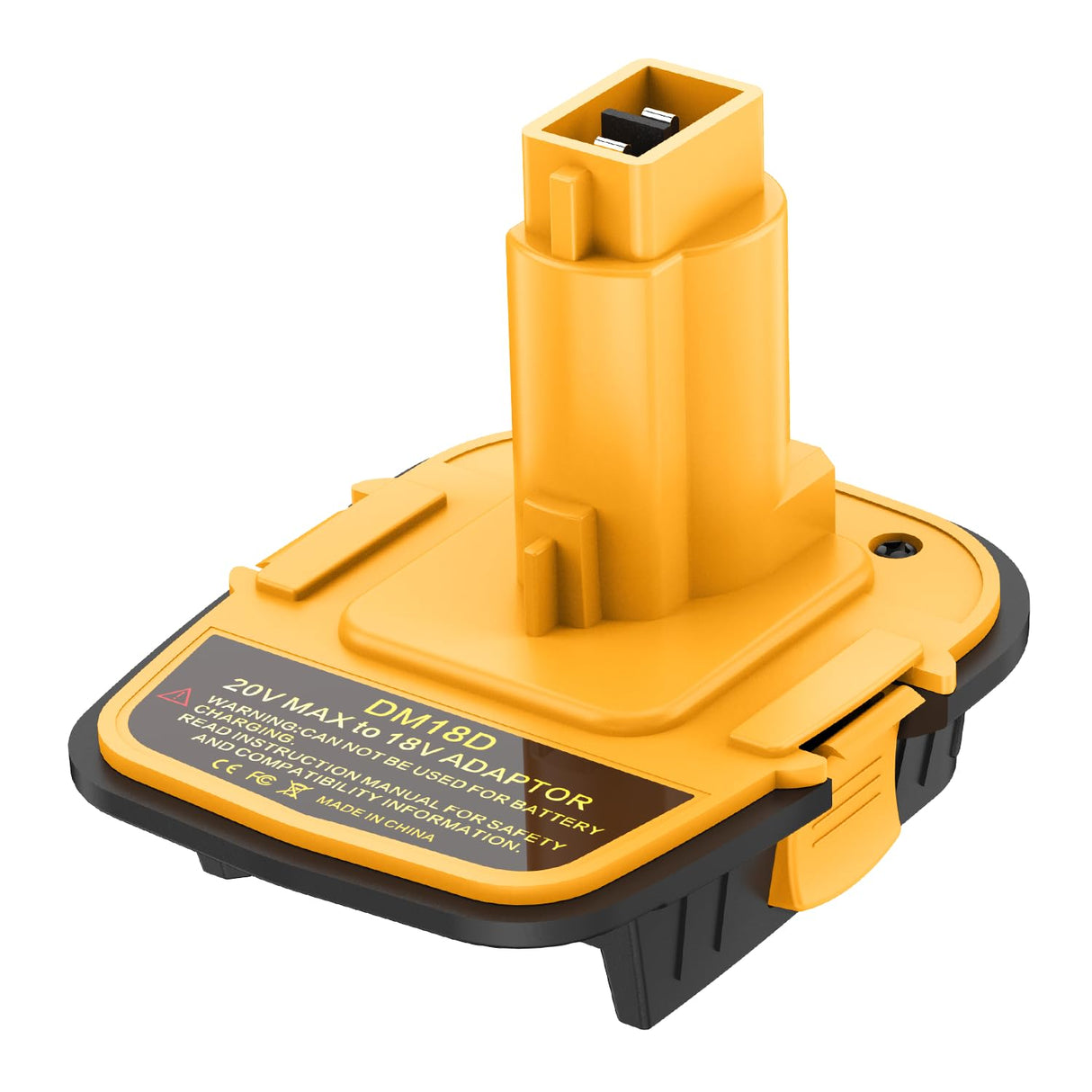 Kzreect DM18D Converter for DeWalt 18v to 20v Battery Adapter with USB Port for Dewalt 18V Tools, Converts Dewalt 20V or Milwaukee M18 18V Battery to Dewalt 18V Battery Adapter (1-Pack) Kzreect