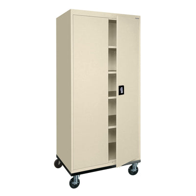 Sandusky Lee Transport Series Mobile Storage Cabinet, Putty