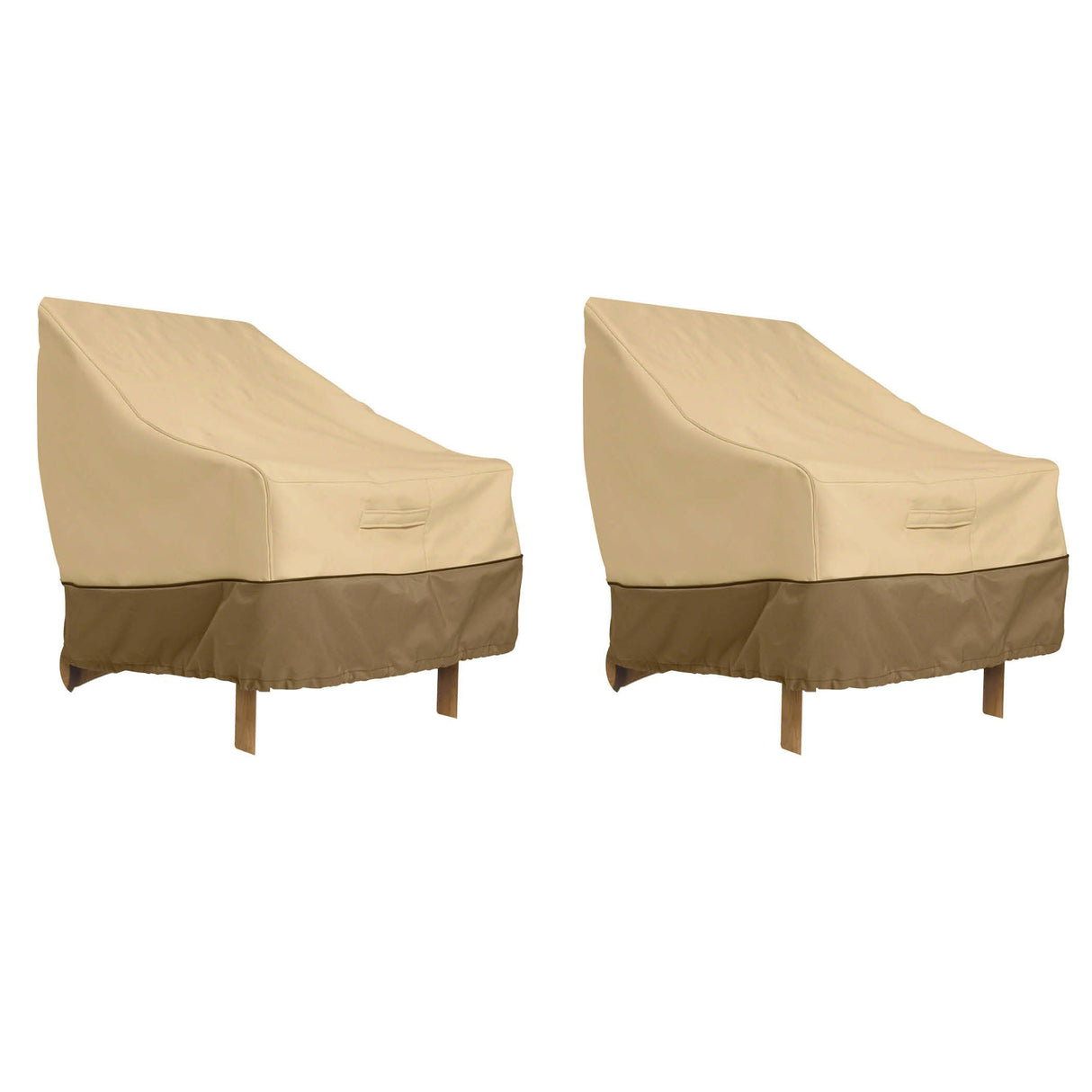 Classic Accessories Veranda Water-Resistant 38 Inch Patio Lounge Chair Cover, 2-Pack, Patio Furniture Covers Classic Accessories