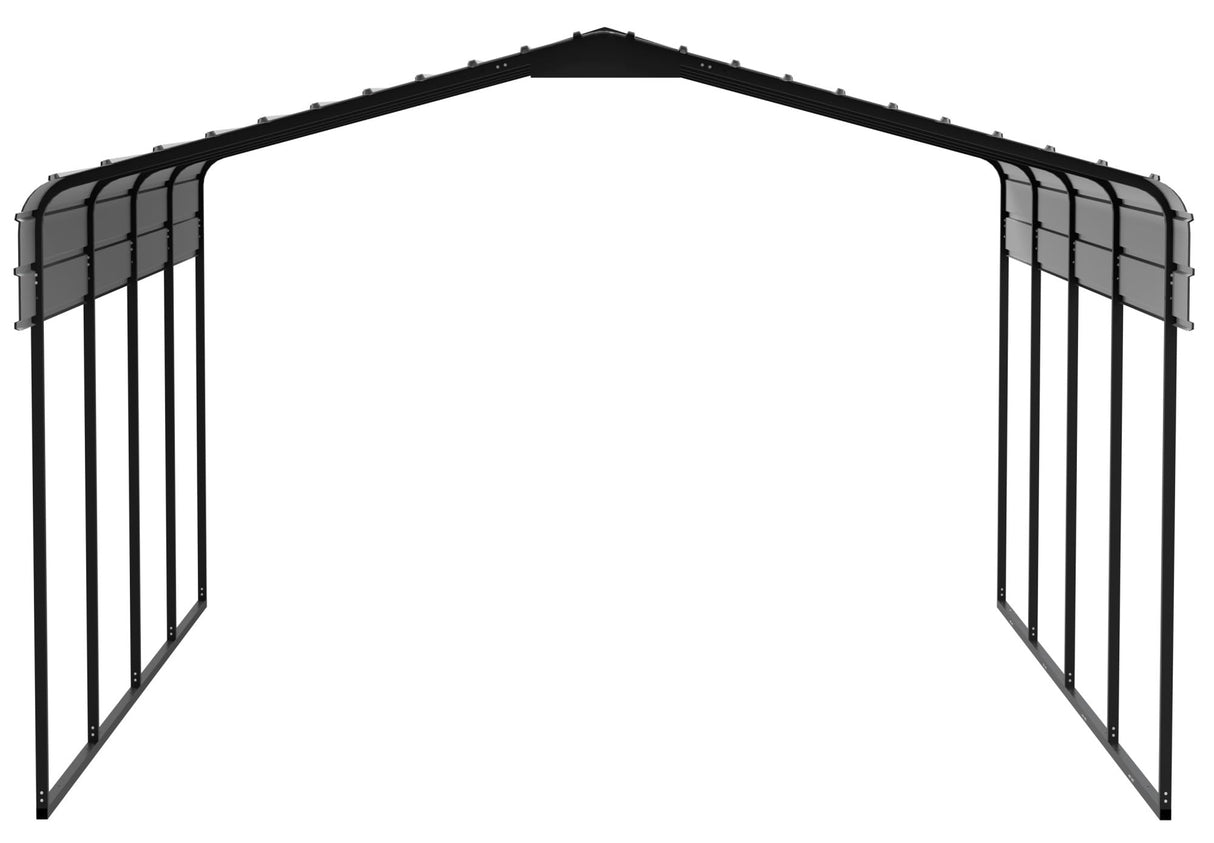 New Yard 12 x 20 x 7 ft Heavy Duty All Steel Carport – All-Weather Steel Canopy Shelter and Steel Frame for Cars, Trucks, Boats, and Outdoor Equipment NEW YARD