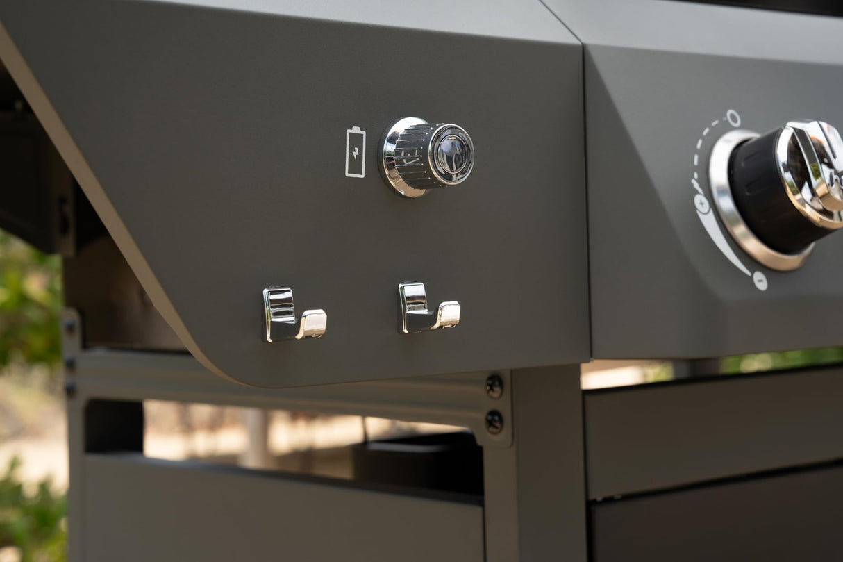 Megamaster 5-Burner Gas Grill with Side Burner, 66,000 BTUs, 753 SQ. In. Cooking Area, 2 Wheel Transport, Propane BBQ Grill with for Outdoor Cooking, Patios, and More - 720-1095 Megamaster