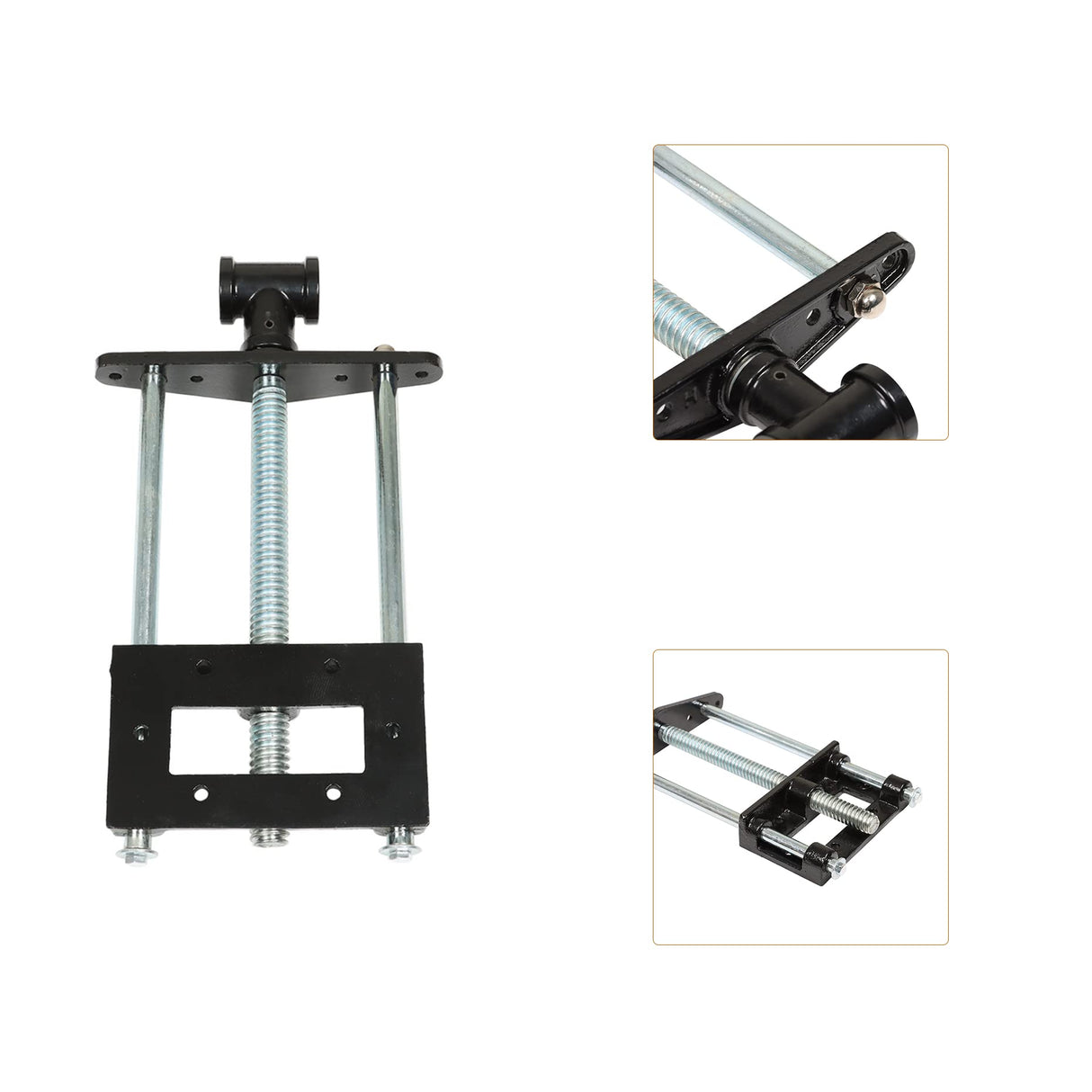 kimllier 9 Inch Woodworking Bench Vise Heavy Duty Steel Front Bench Table Vise with Mounting Screws Durable Woodworking Vise Fit for Home kimllier