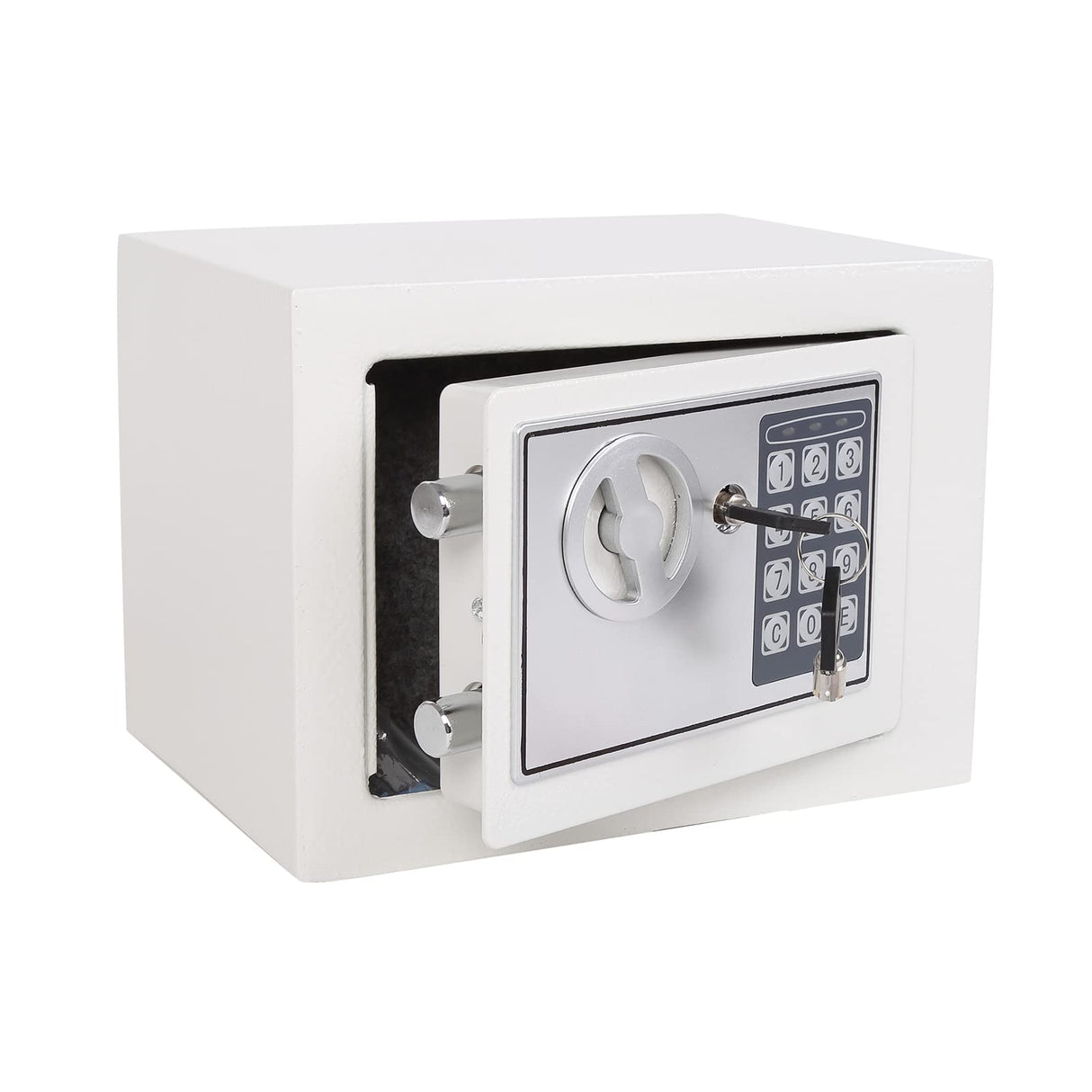 Yuanshikj Electronic Deluxe Digital Security Safe Box Keypad Lock Home Office Hotel Business Jewelry Gun Cash Use Storage (Silver 1) Yuanshikj