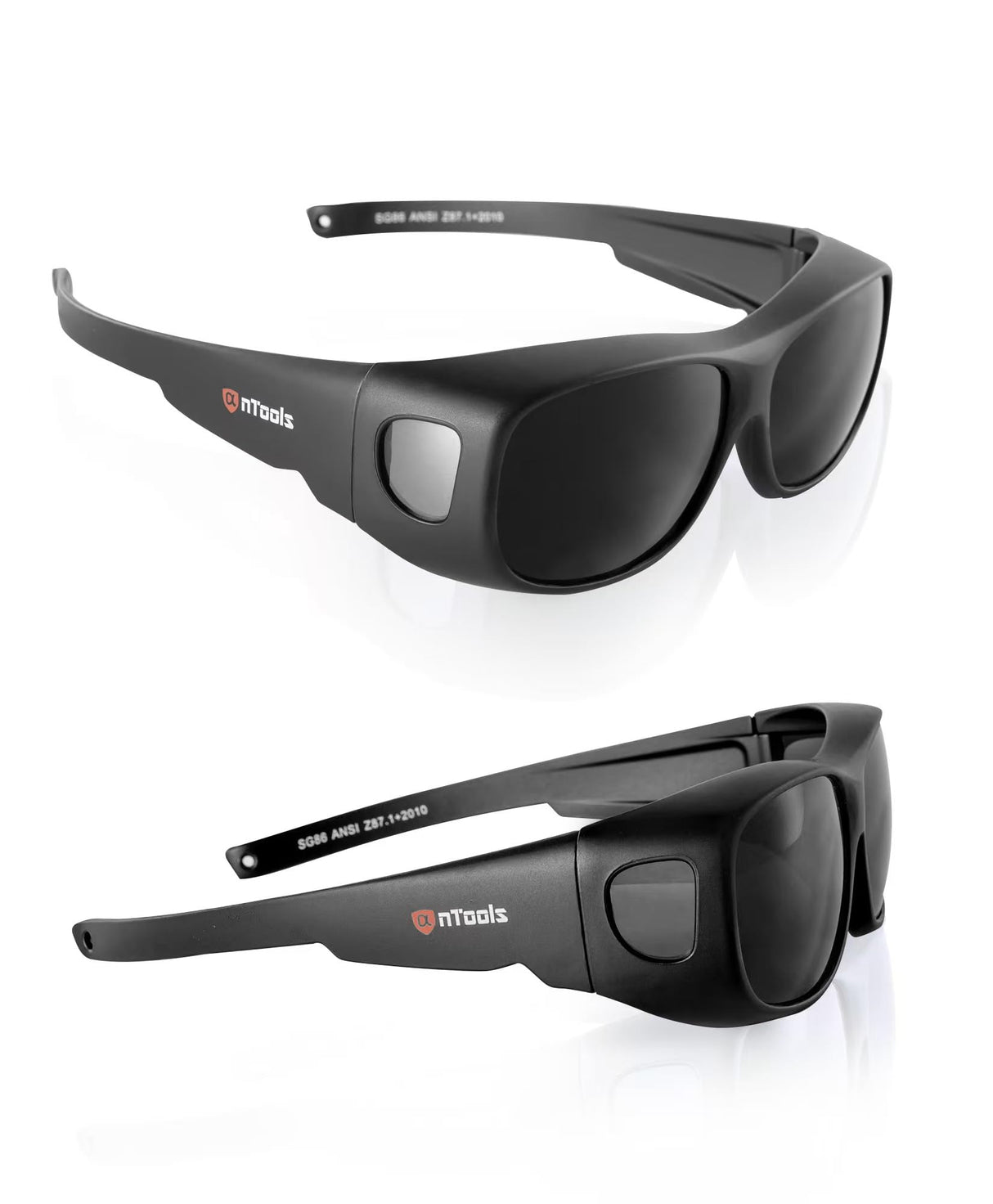 AnTools IR 5.0 Welding Glasses, Wrap-around Welding Goggles, Anti-scratch Welding Lens, UV Protection, Meet ANSI/ISEA, OSHA, Black AnTools