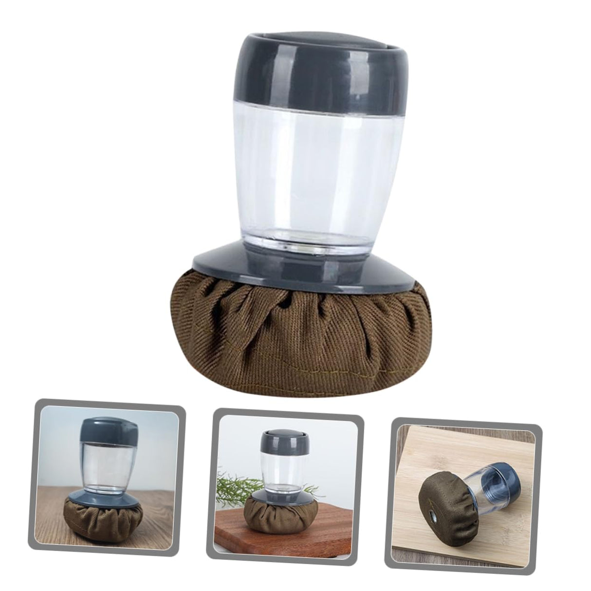 STOBAZA Pancake Set Oil Brush Grease Brush Condiments Containers Pancake Making Tools Versatile Set Multifunctional Oil Mop Oil Wiper For Kitchen STOBAZA