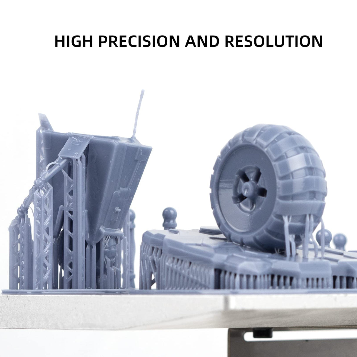 Siraya Tech 2kg Build 3D Printer Resin - High Resolution, Non-Brittle, Tappable Engineering Resin - Ideal for LCD DLP 3D Printing 8K Capable (Sonic Grey, 2kg) Siraya Tech