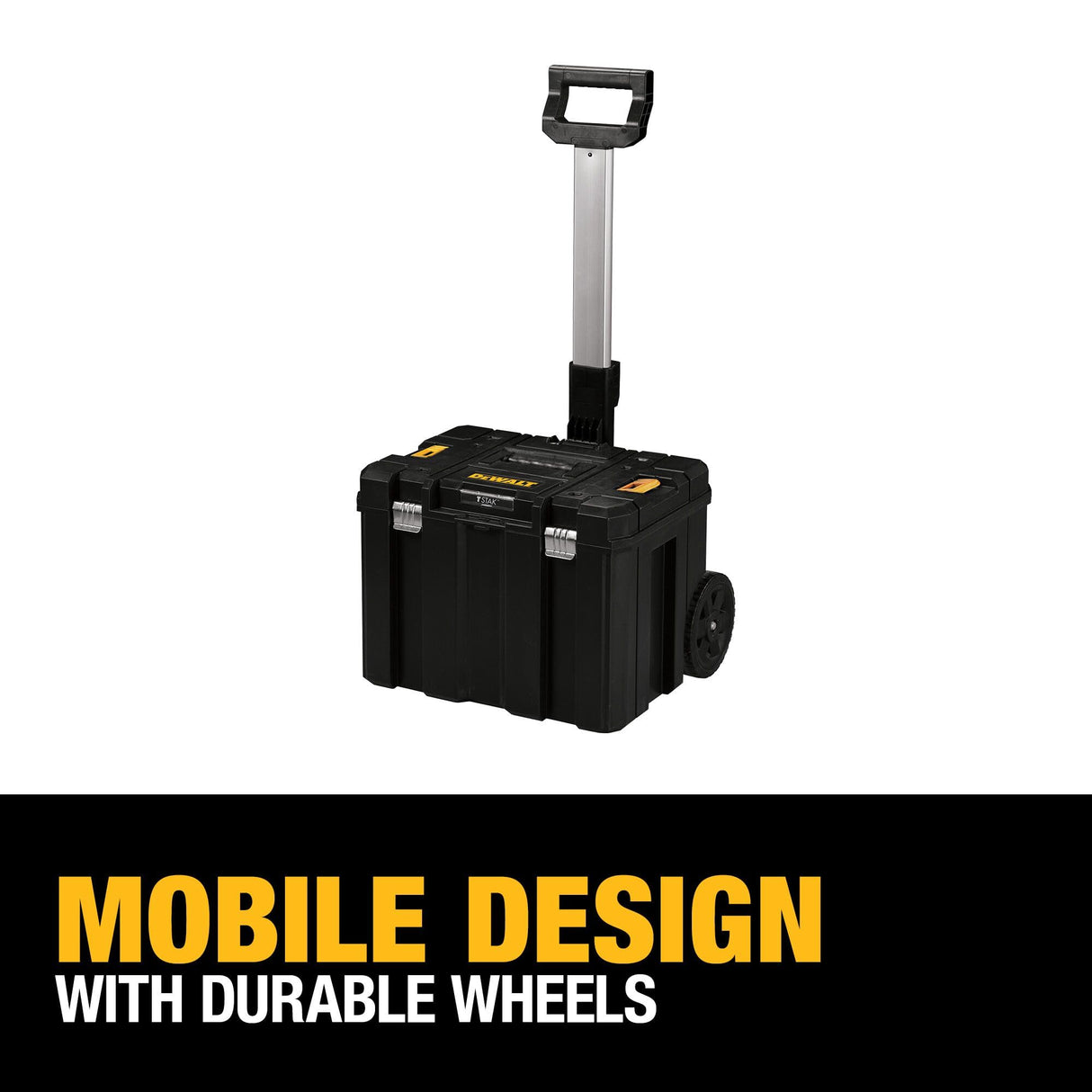 DEWALT Tool Box with Wheels, TSTAK, Deep Box With Wheels (DWST17820) DEWALT