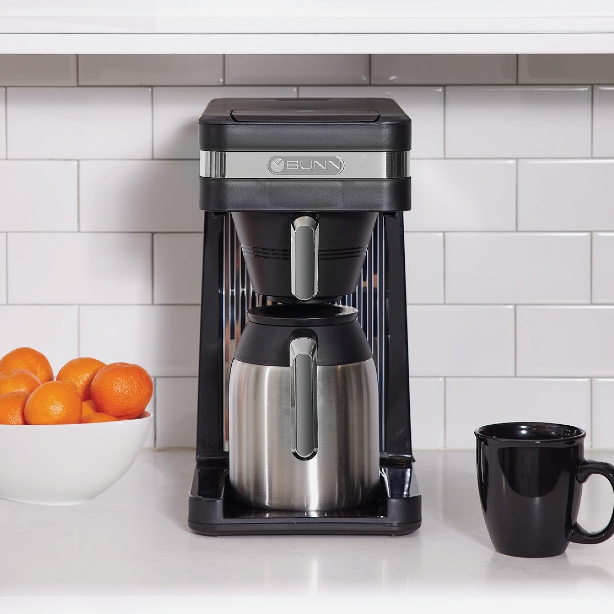 BUNN 55200 CSB3T Speed Brew Platinum Thermal Coffee Maker Stainless Steel, 10-Cup, Black BUNN