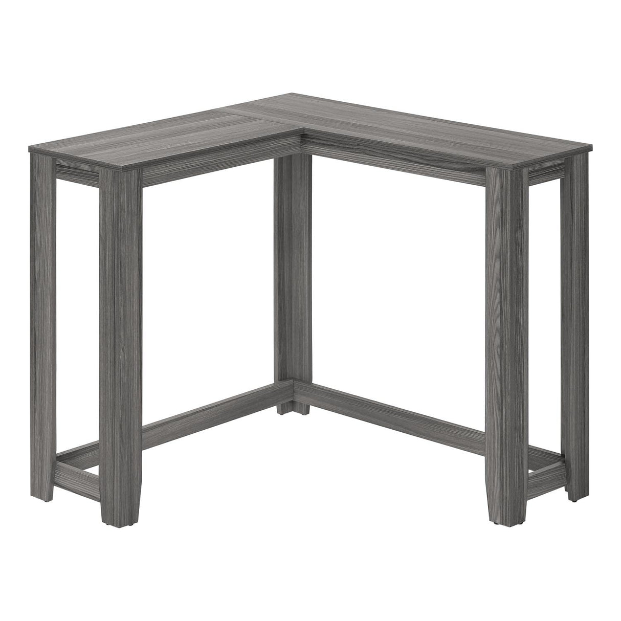 Monarch Specialties 3658 Accent Table, Console, Entryway, Narrow, Corner, Living Room, Bedroom, Laminate, Grey, Contemporary, Modern Table-36, 35.5" L x 35.5" W x 32" H Monarch Specialties
