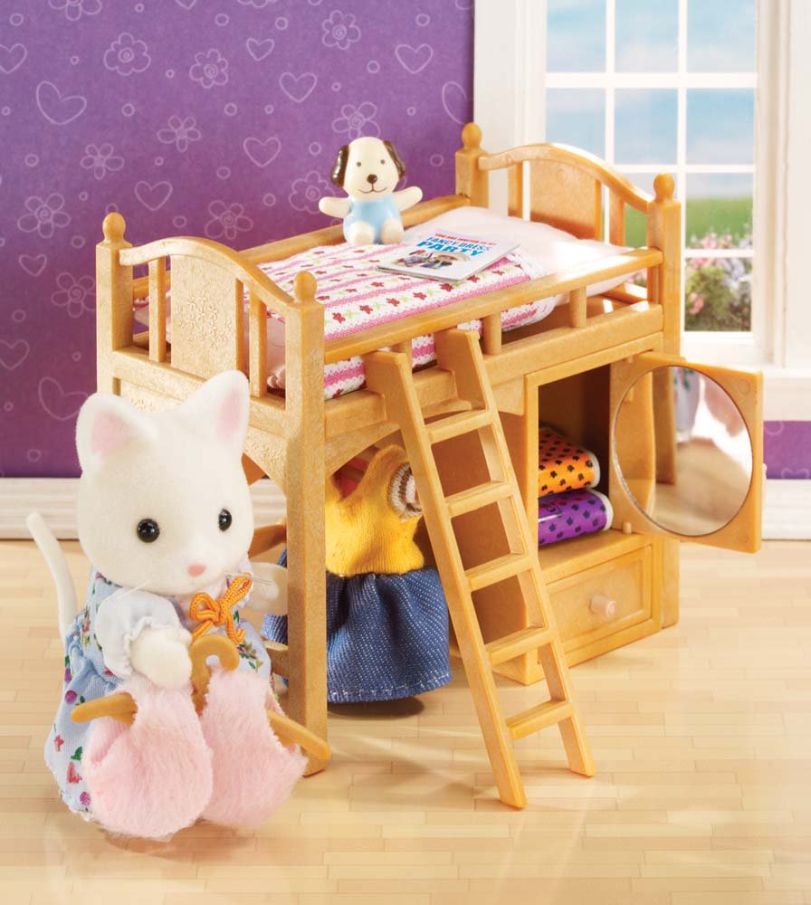 Calico Critters Loft Bed - Create a Cozy and Fun Space for Your Critters to Sleep! Calico Critters