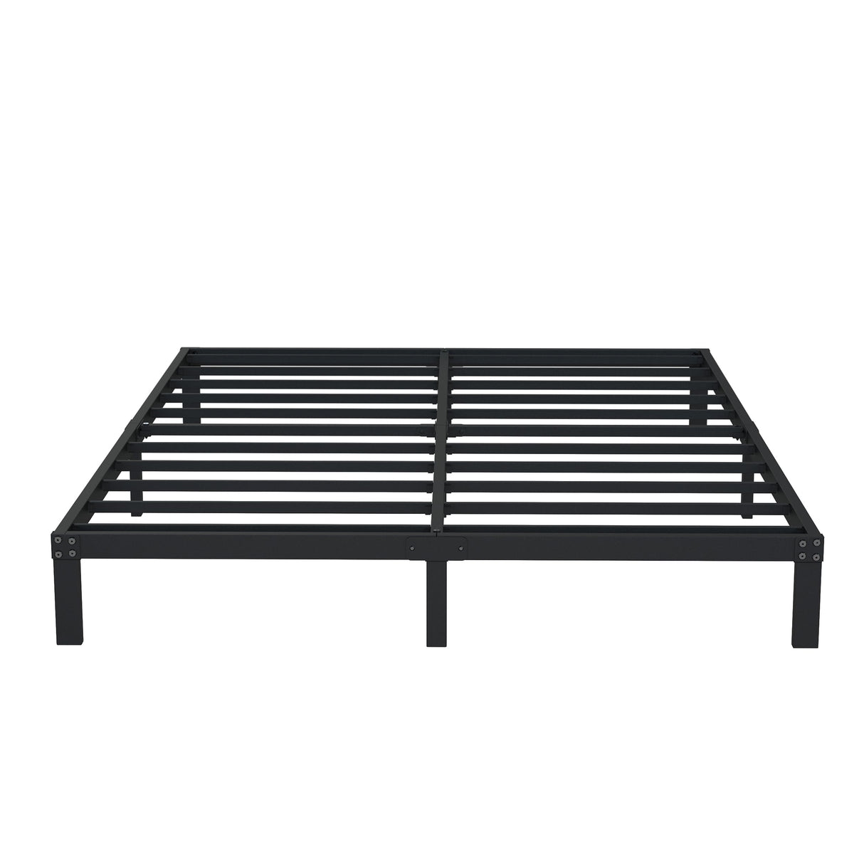 DiaOutro 9 Inch King Bed Frame Heavy Duty Low Profile Metal Platform No Box Spring Needed Mattress Foundation, Easy to Assembly, Noise Free, Black DiaOutro