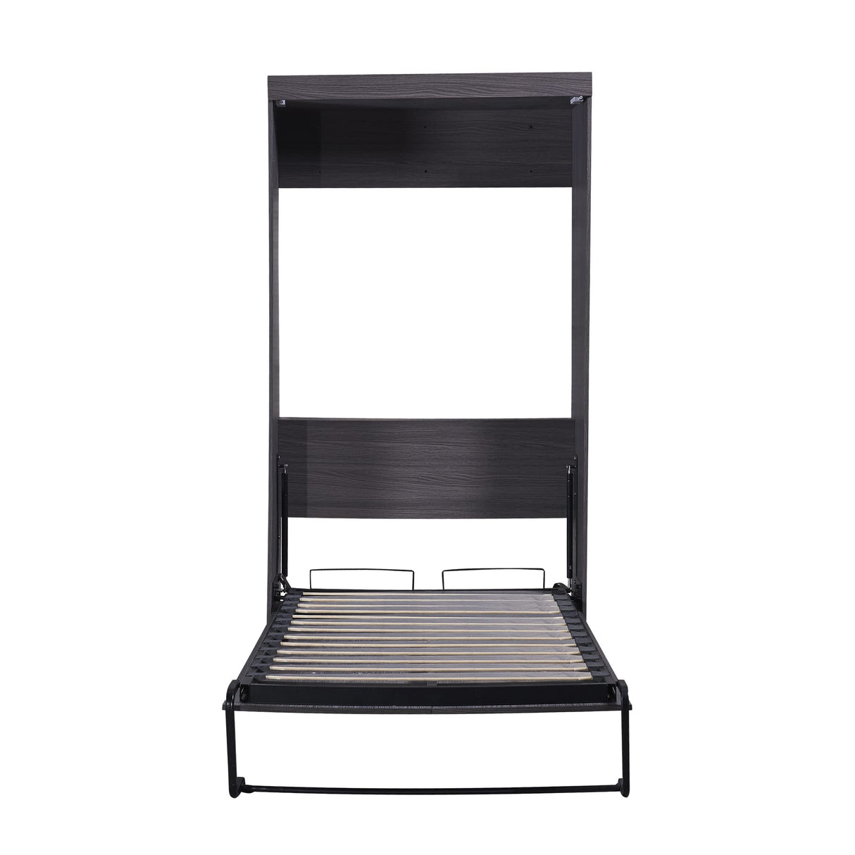 Harper & Bright Designs Murphy Bed with Wardrobe and Storage Drawers, Easy Fold Wall Bed, Modern Twin Size for Multipurpose Guest Room Home Office, Grey Harper & Bright Designs