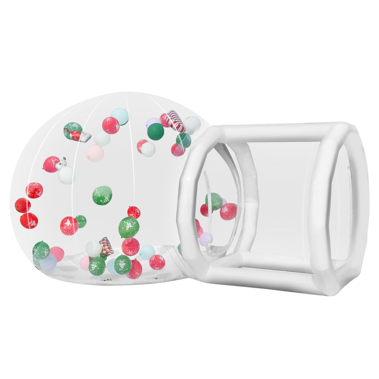 Inflatable Bubble Balloon House, Inflatable Tent Bubble House 10ft Dome 6ft Tunnel for Kids/Home/Wedding/Garden Party, Malls, Parks Event Exhibition, Clear Dome Balloon Garden Tent with Blower/Pump SUDOO