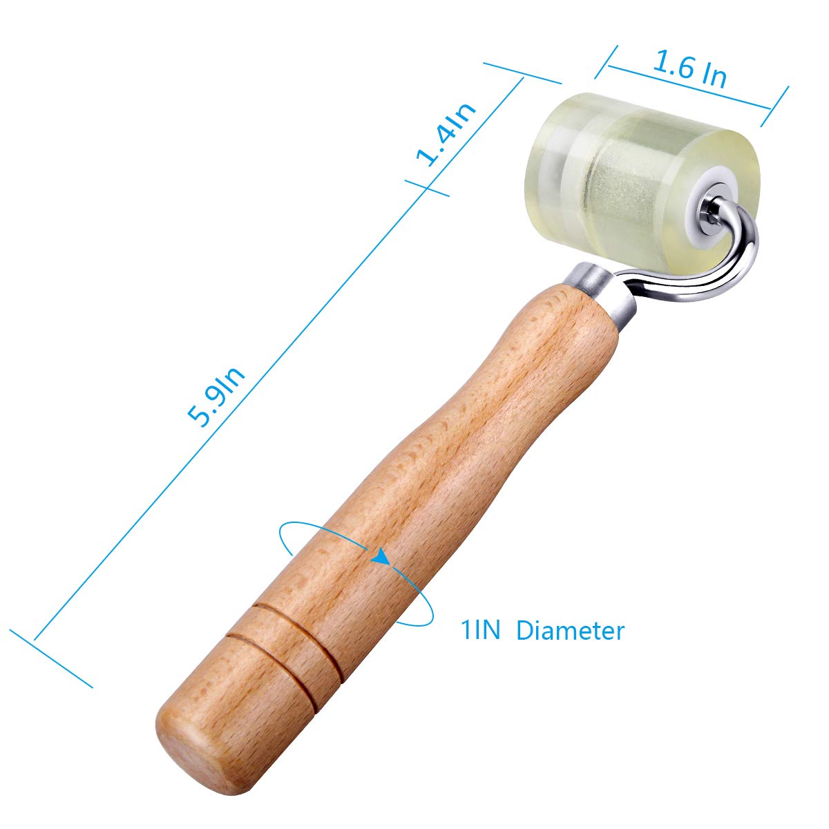 LUMITECO Auto Car Audio Sound Deadening Application Rolling Wheel Roller,Heat Abatement Mat Wallpaper PU Deadener Application Seam Roller LUMITECO