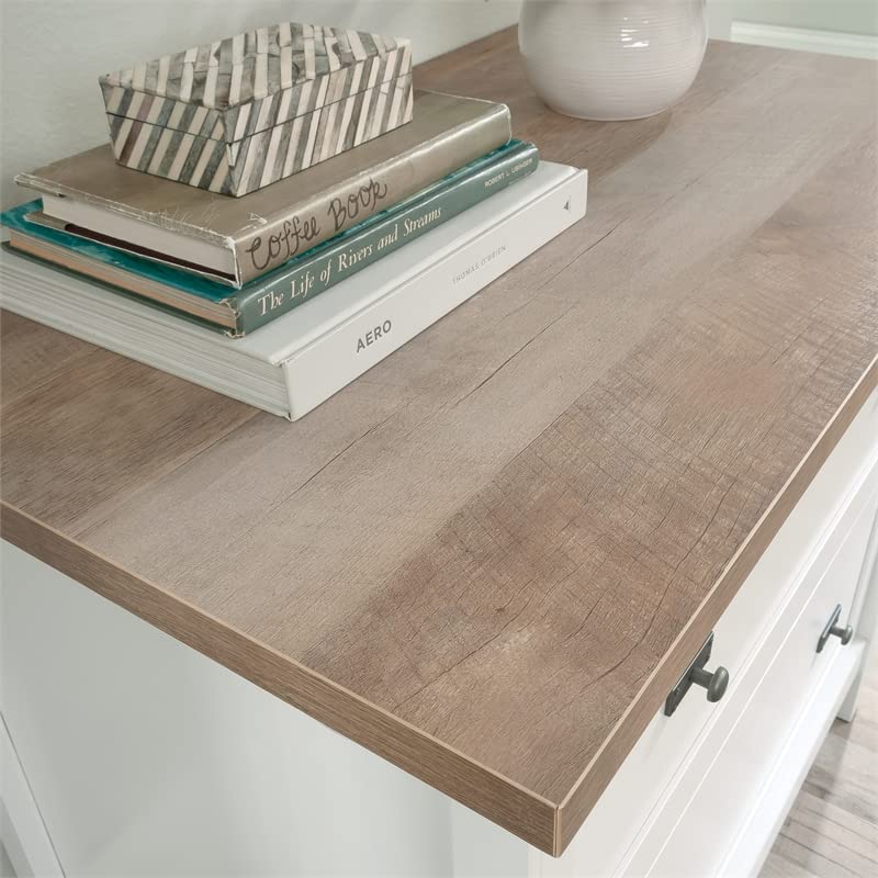 Sauder Cottage Road Engineered Wood Lateral File Cabinet in White Finish Sauder