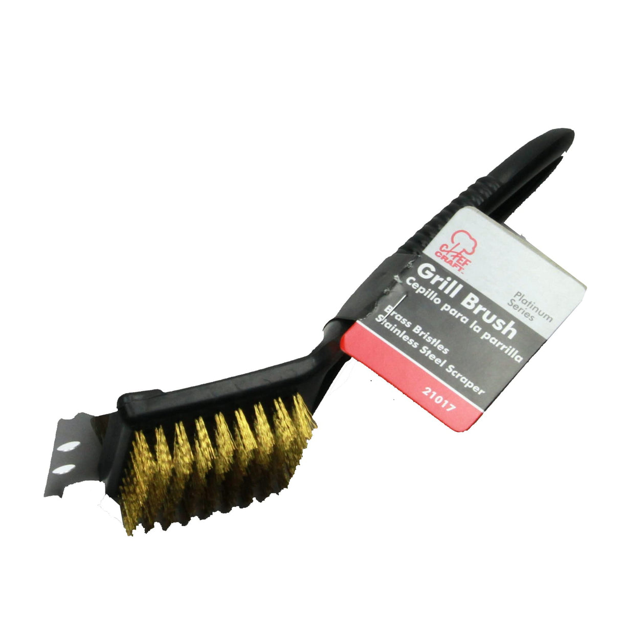 Chef Craft Select Plastic Handle Short Grill Brush, 9 Inches In Length, Black Chef Craft