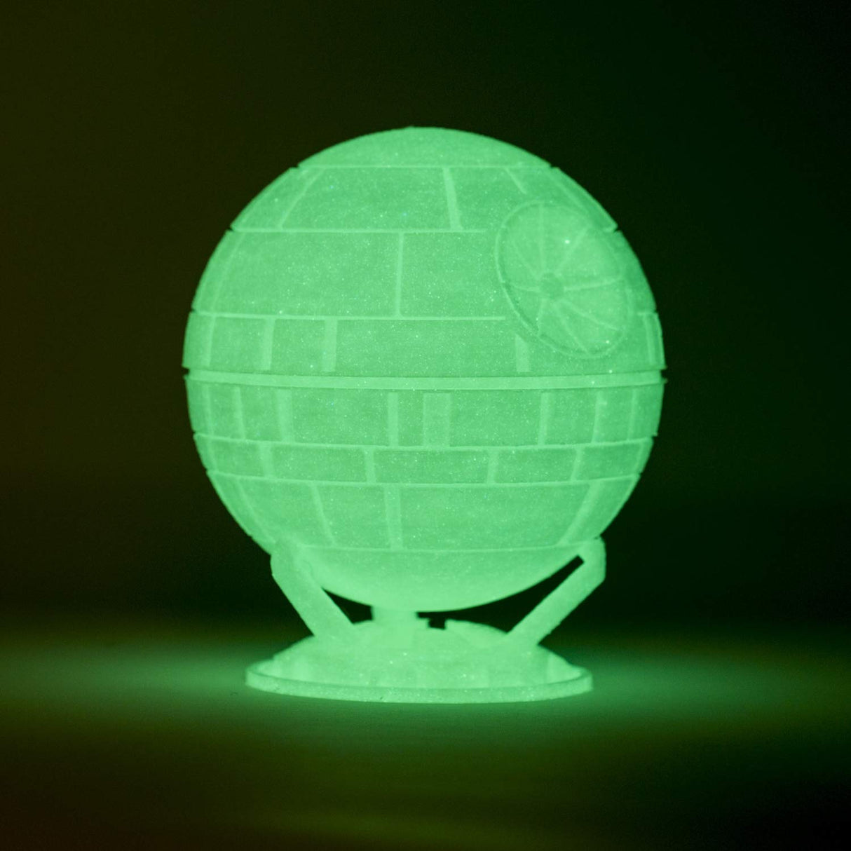 Gizmo Dorks 3mm (2.85mm) Hips Filament 1kg / 2.2lb for 3D Printers, Glow in The Dark Green Gizmo Dorks