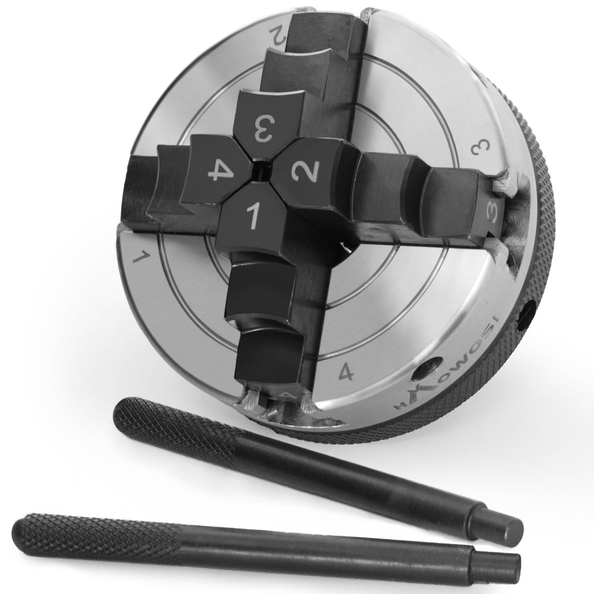 3 inch Mini Wood Lathe Chuck,4-jaw Self-Centering Lathe Chucks for Woodturning with 1 x 8TPI Thread,for Woodworking Lathe Tools HAowosi