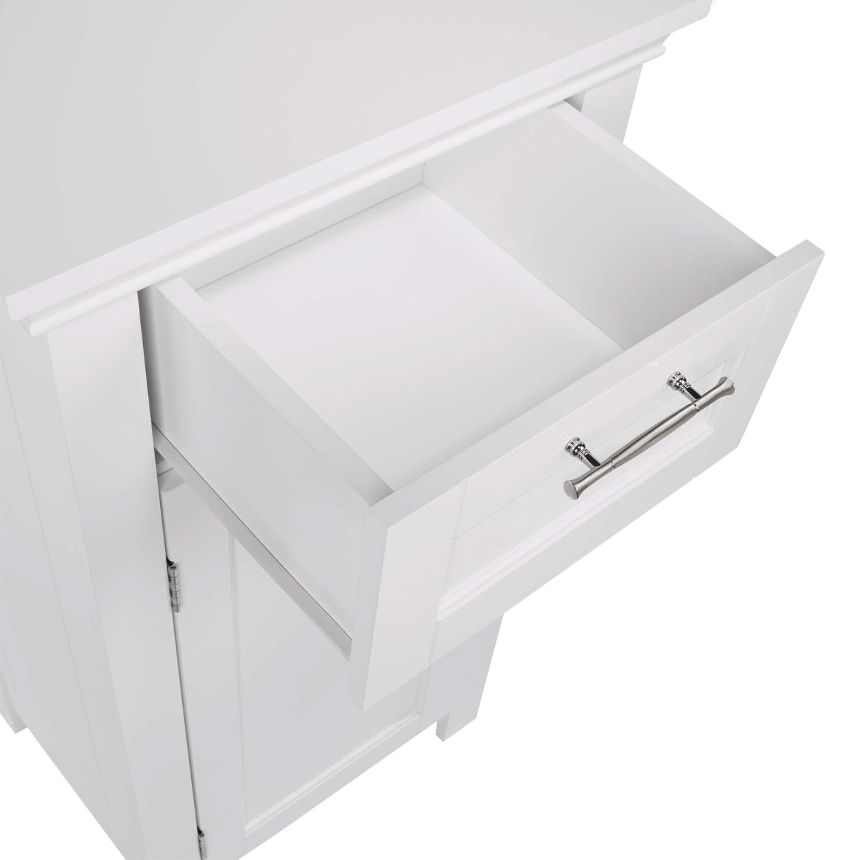 RiverRidge 06-037 Somerset Single Door Floor Storage Cabinet, White RiverRidge
