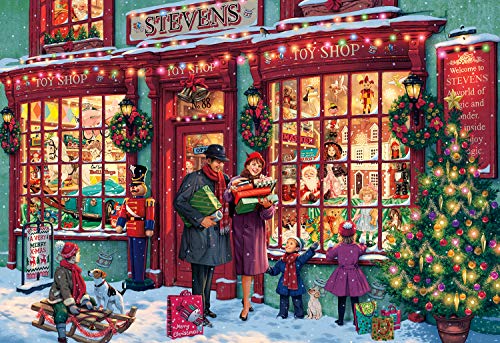 Buffalo Games - Christmas Toyshop - 2000 Piece Jigsaw Puzzle for Adults Challenging Puzzle Perfect for Game Nights - 2000 Piece Finished Size is 38.50 x 26.50 Buffalo Games