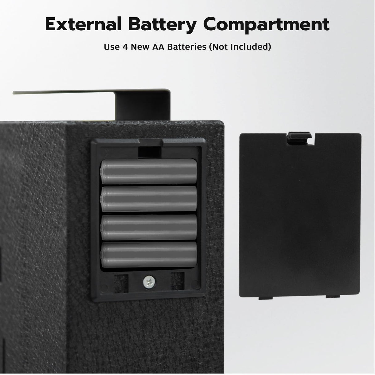 Oarlike Biometric Gun Safe for Handgun, Mounted Pistol Safe with Quick Access Sliding Door, Hand Gun Storage for Nightstand, Desk, Vehicle - with Fingerprint, PIN Code, KEY Access Oarlike