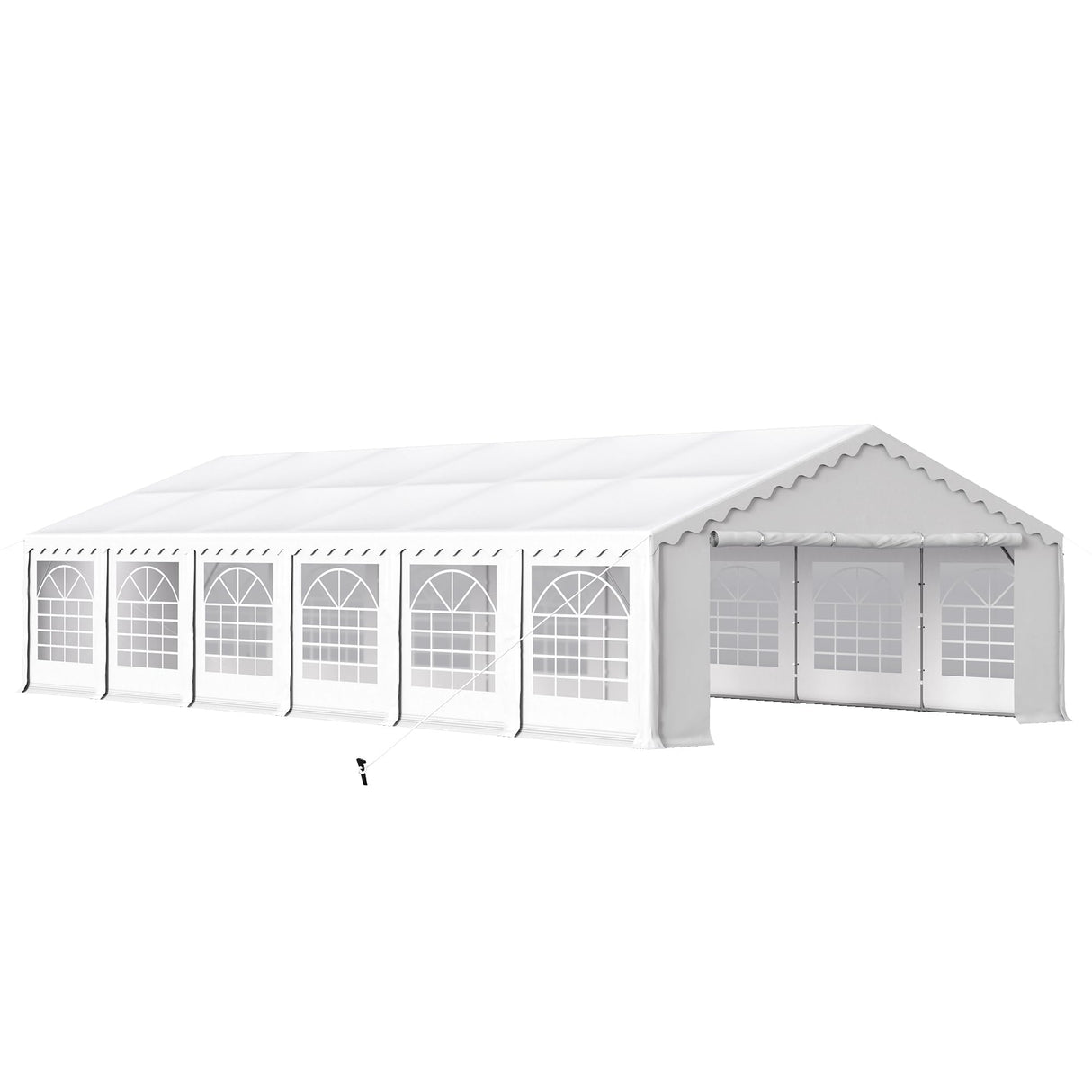 HERA'S PALACE 20'x 40' Outdoor Tents for Parties, Large Canopy Tent with 14 Removable Sidewalls, Heavy Duty Party Tent for Graduation, Wedding and Birthday (White) HERA'S PALACE