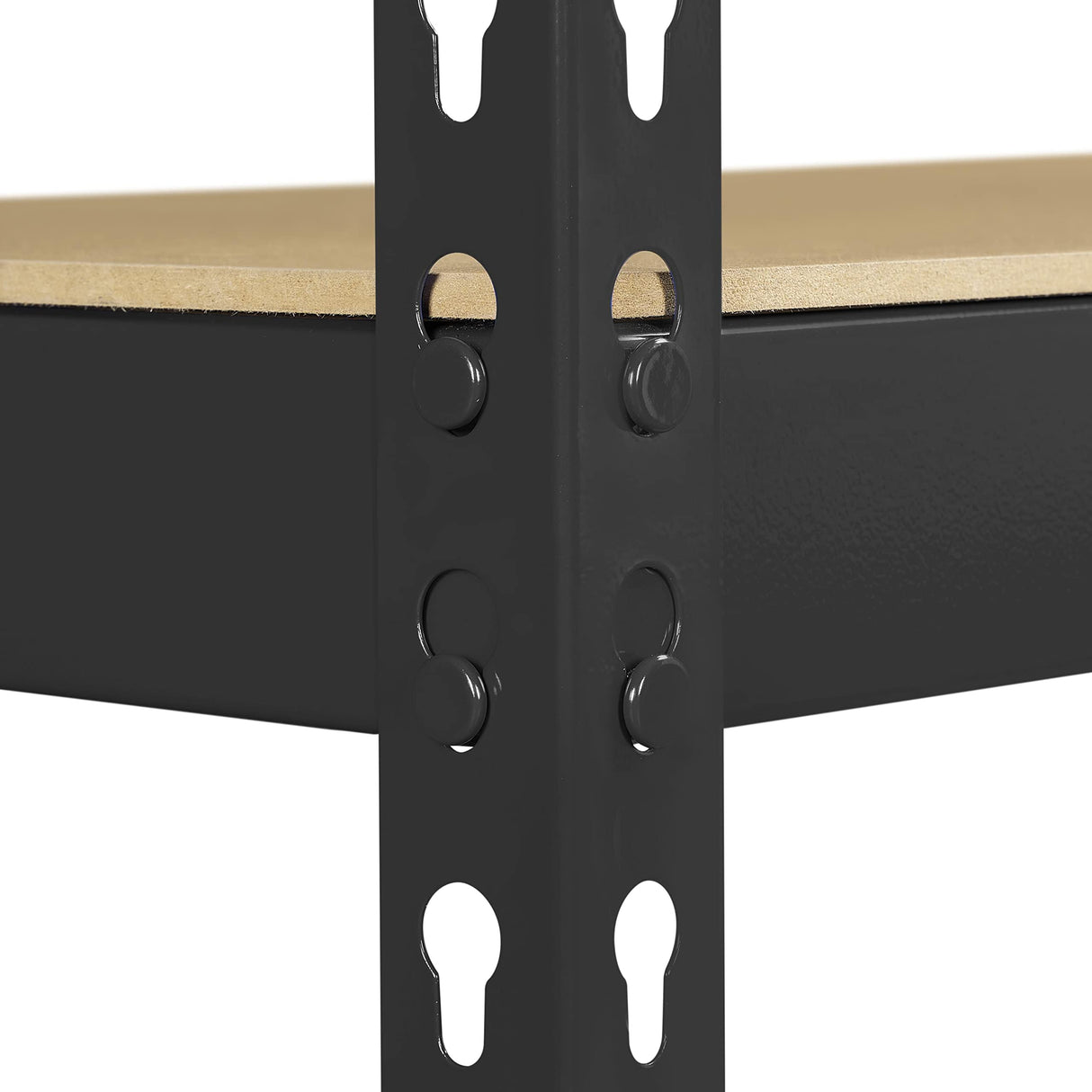 Topeakmart 5-Tier Utility Shelves, Metal Storage Shelves Garage Shelving Unit Adjustable Garage Storage Shelves Storage Racks Heavy Duty Shed Shelving- Black, 35.5 x 17.5 x 72 Inch Topeakmart