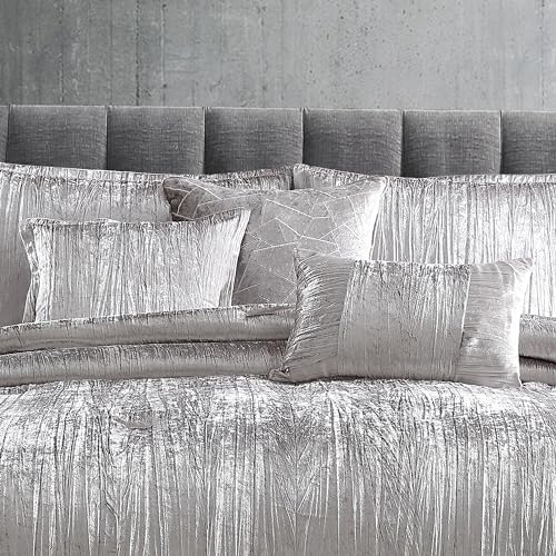 Riverbrook Home Turin Comforter Set, King, Silver, 7 Piece Set Riverbrook Home